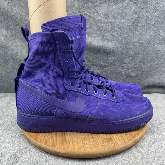 Nike Other - Nike SF Air Force 1 High Shoes Mens Size 16 Purple 864024-500 Suede Canvas Boots